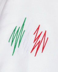 Felpa Cappuccio SKYLINE White&Red