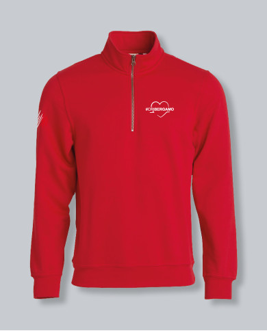 Cardigan Half Zip ICON Rosso