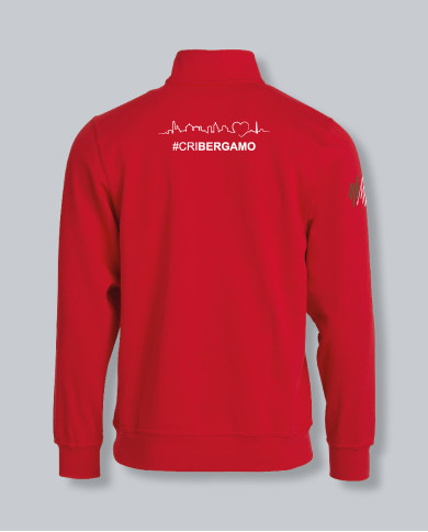 Cardigan Half Zip ICON Rosso