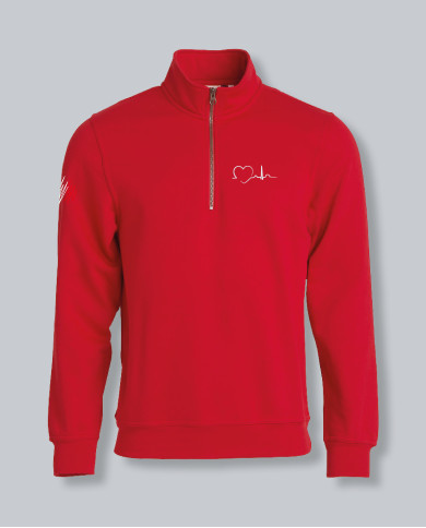 Cardigan Half Zip SKYLINE Rosso